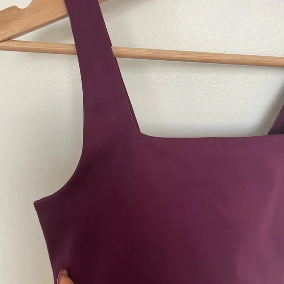 Girlfriend Collective NWOT Plum Tommy Cropped Bra Purple - Picture 8 of 9
